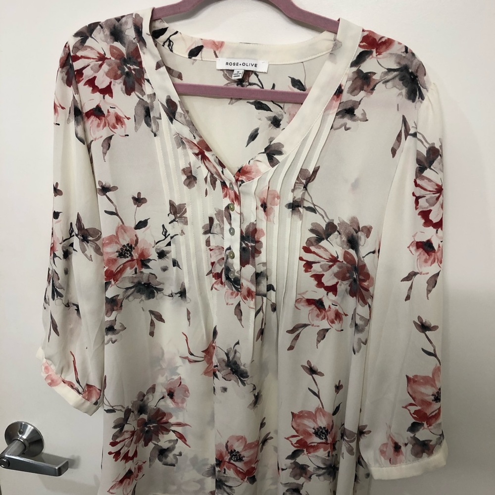 Rose + Olive Blouse
